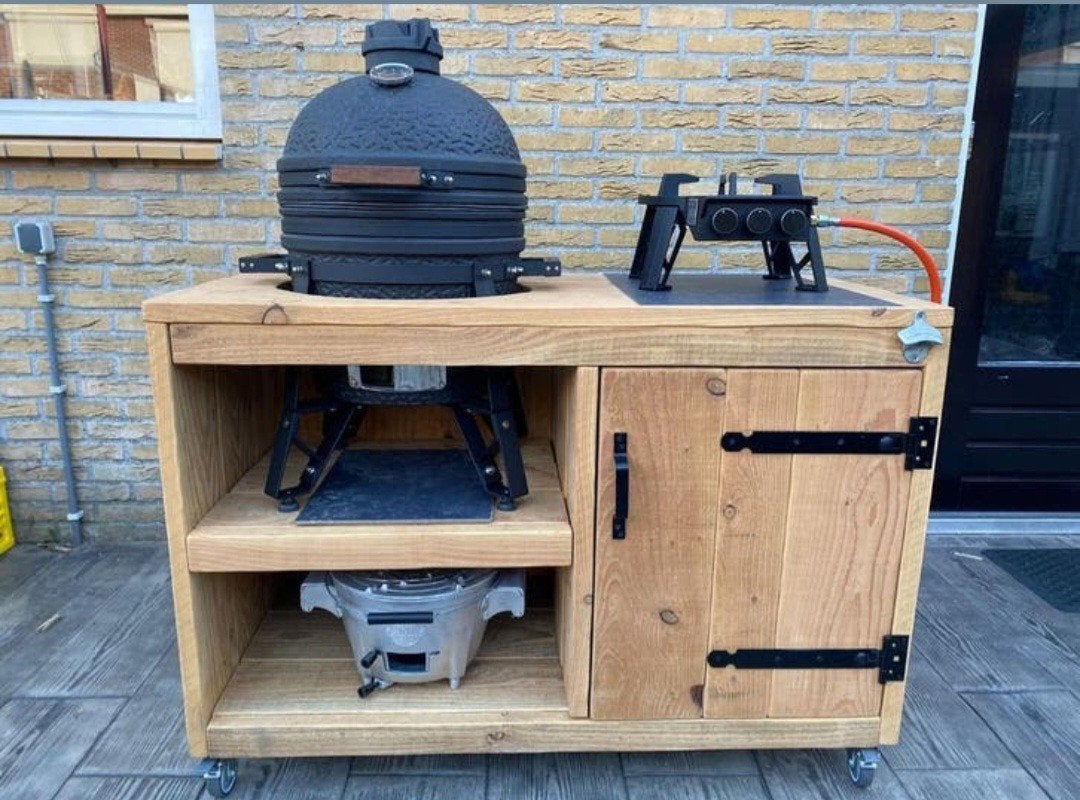 Douglas buitenkeuken Kamado basterd Green Egg Pizza bbq, Ophalen of Verzenden
