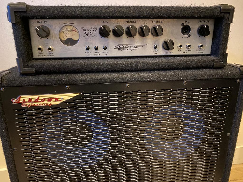 Ashdown MAG 300 + MAG 410T, Ophalen, Gebruikt, Basgitaar, 100 watt of meer