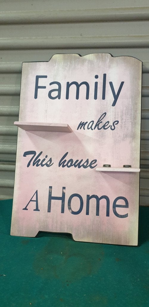 wandbord family makes this house a home, Ophalen of Verzenden, 'T Olde Gre-j, Info@toldegrej.nl, Endepoelstraat 20f Didam