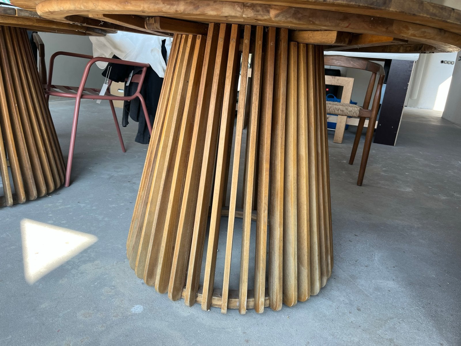 Nieuwe Teak Houten Tafelvoet - Alleen Voet, Ophalen, Nieuw, Teakhout, Tafelpoot
