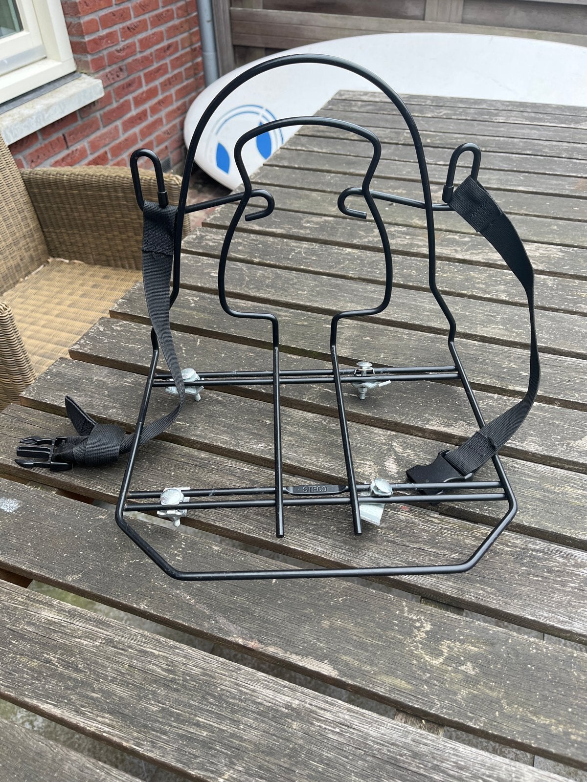 Steco monkey mee tassendrager fiets, zgan en kompleet!, Ophalen of Verzenden, Gebruikt, Bagagekar, Minder dan 20 kg
