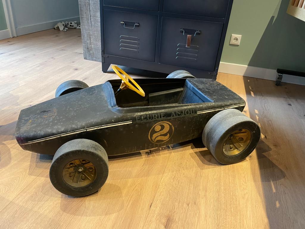 Zeldzame vintage Lotus F1 trapauto, Antiek en Kunst, Ophalen
