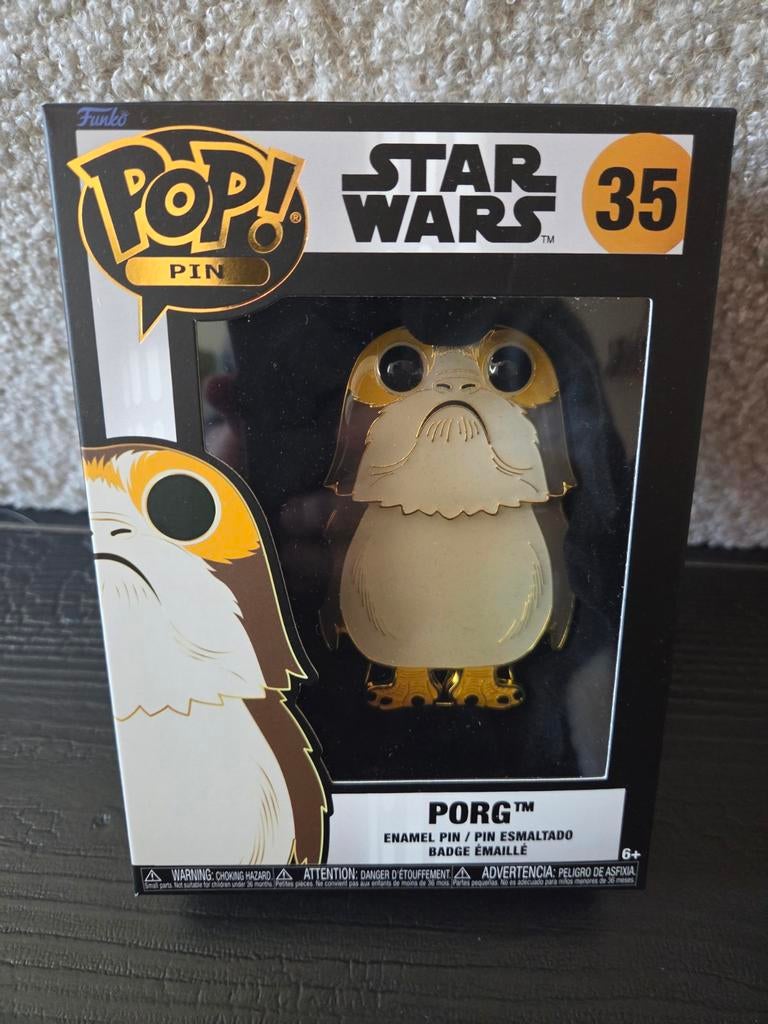 Funko Pop! Star Wars Porg Emaille Pin #35, Verzamelen, Ophalen of Verzenden, Nieuw