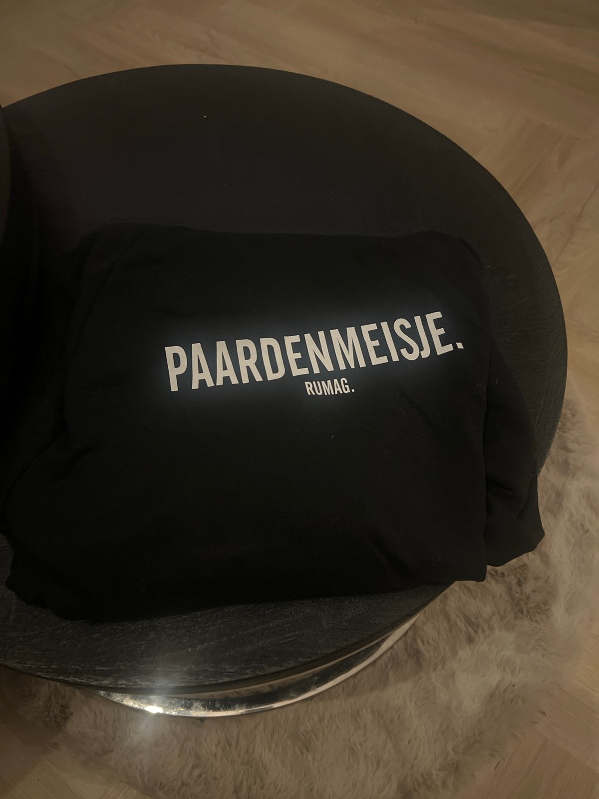 Rumag Hoodie "Paardenmeisje" - Maat M, Ophalen of Verzenden, Gedragen, Maat 38/40 (M), Zwart