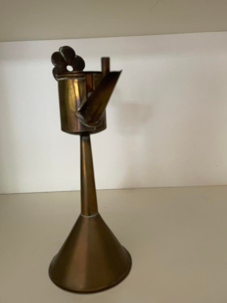 Koperen snotneus/ olielampje, Antiek en Kunst, Antiek | Koper en Brons, Ophalen of Verzenden