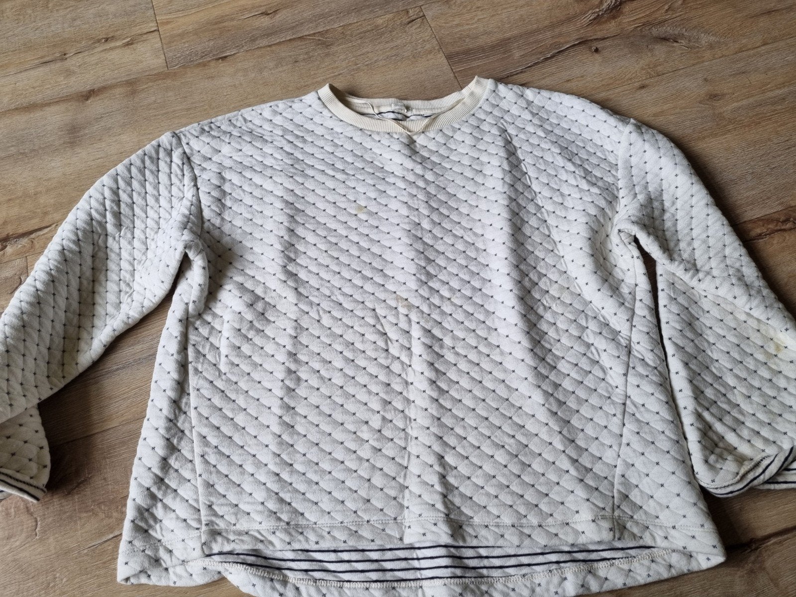 Oysho gewatteerd vest/jasje met vlekjes, maat L, Oysho, Wit, Maat 42/44 (L), Ophalen of Verzenden