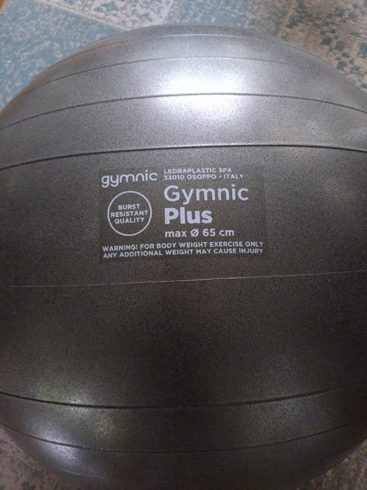 Gymnic Plus bal rond 65 cm fitnessbal, Ophalen, Fitnessbal