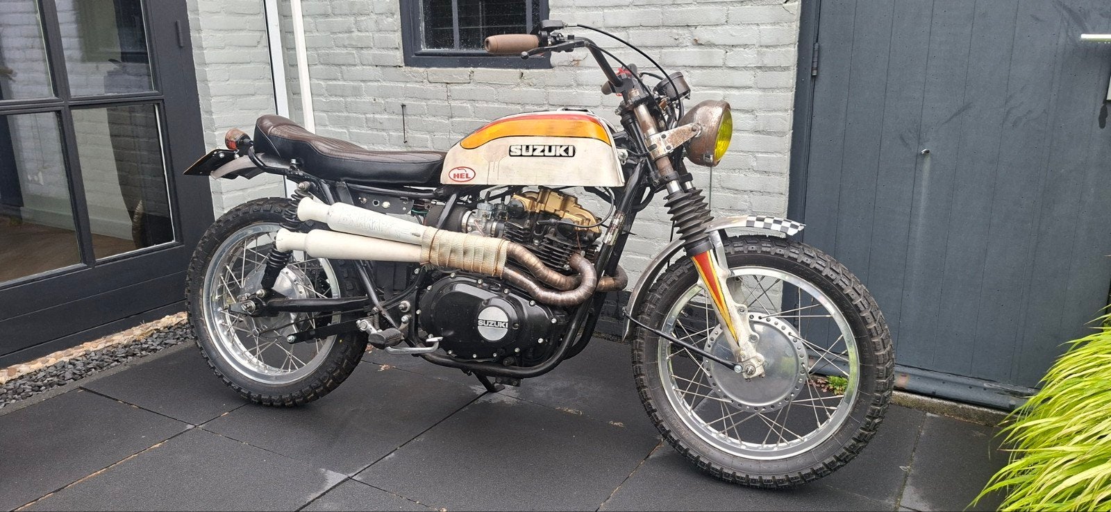 Suzuki GS450 Desert Sled enduro tracker, 450 cc, 2 cilinders, Gebruikt, Particulier