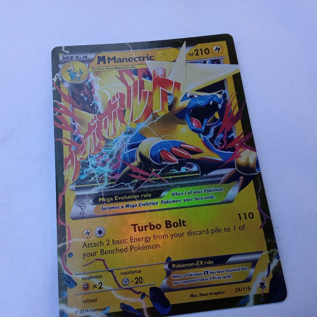 Pokémon Kaart: M Manectric EX (Foil) - HP210, Ophalen of Verzenden, Gebruikt, Losse kaart, Foil