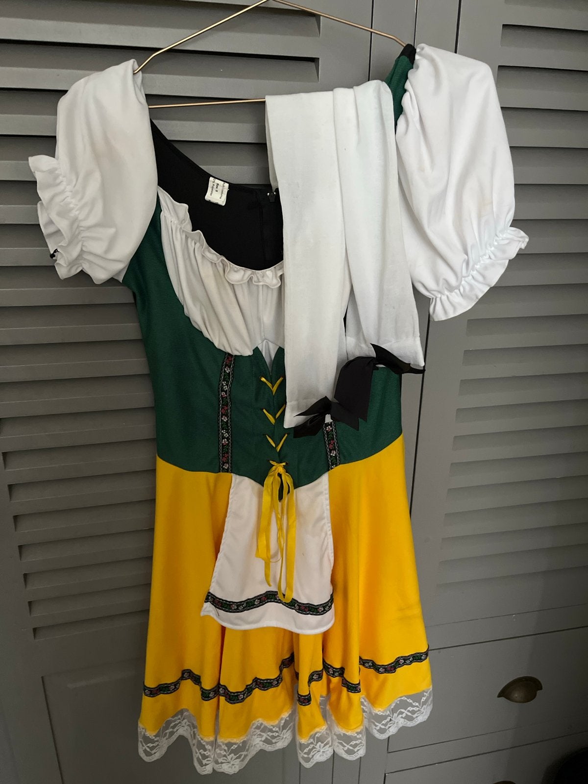 Oktoberfest jurkje incl. kousen - Eenmaal gedragen, Ophalen of Verzenden, Kleding, Maat 36 (S), Overige thema's