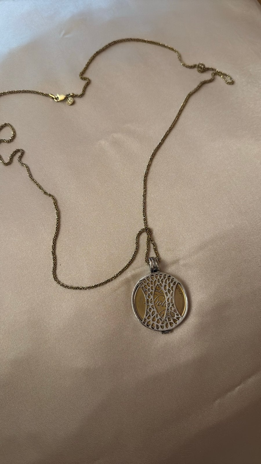 Mi Moneda ketting met munt, Gebruikt, Ophalen of Verzenden, Goud, Overige materialen