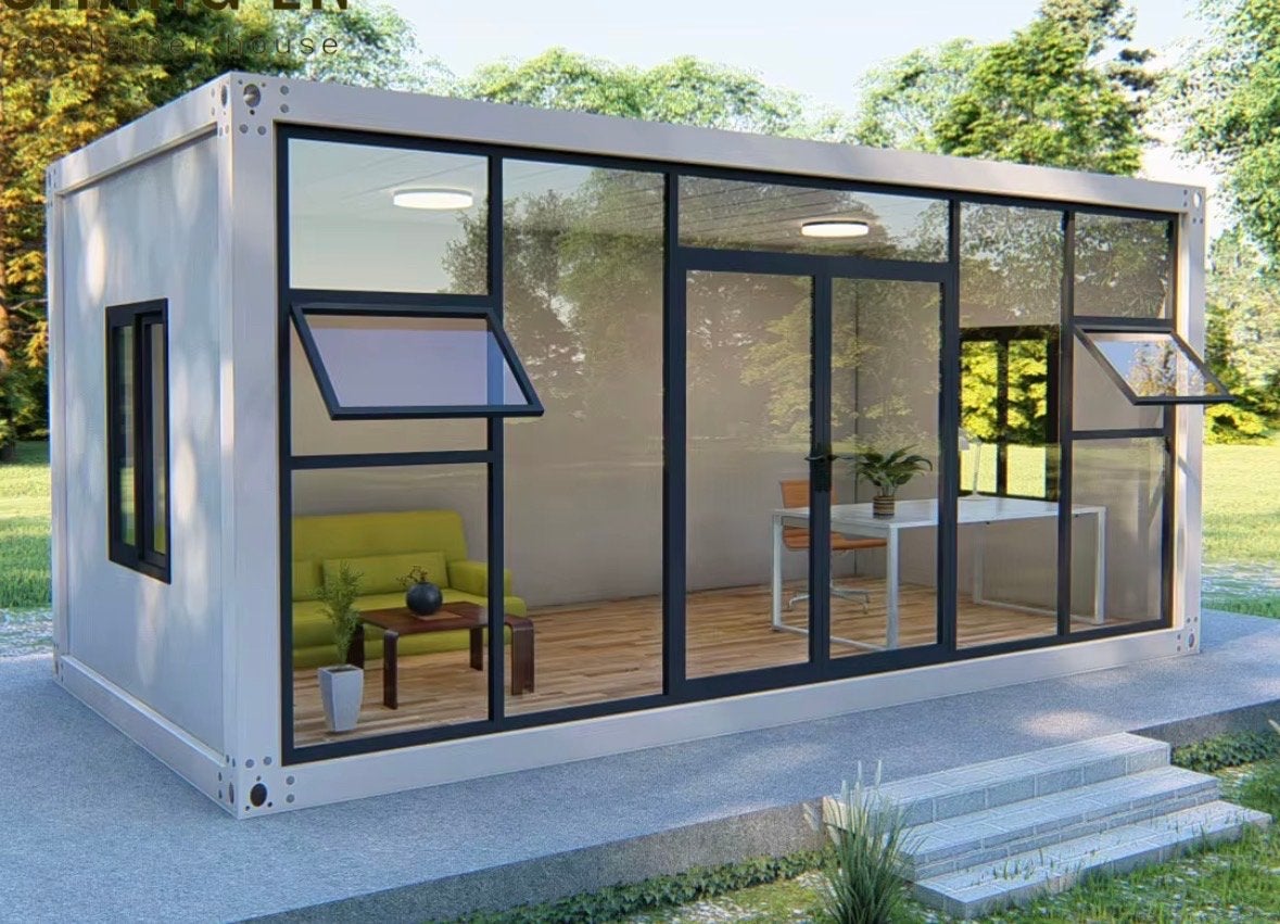 Luxe Stalen Container Kantoor praktijk-ruimte slaapkamer B&B, Ophalen, 200 tot 400 cm, Nieuw, Metaal