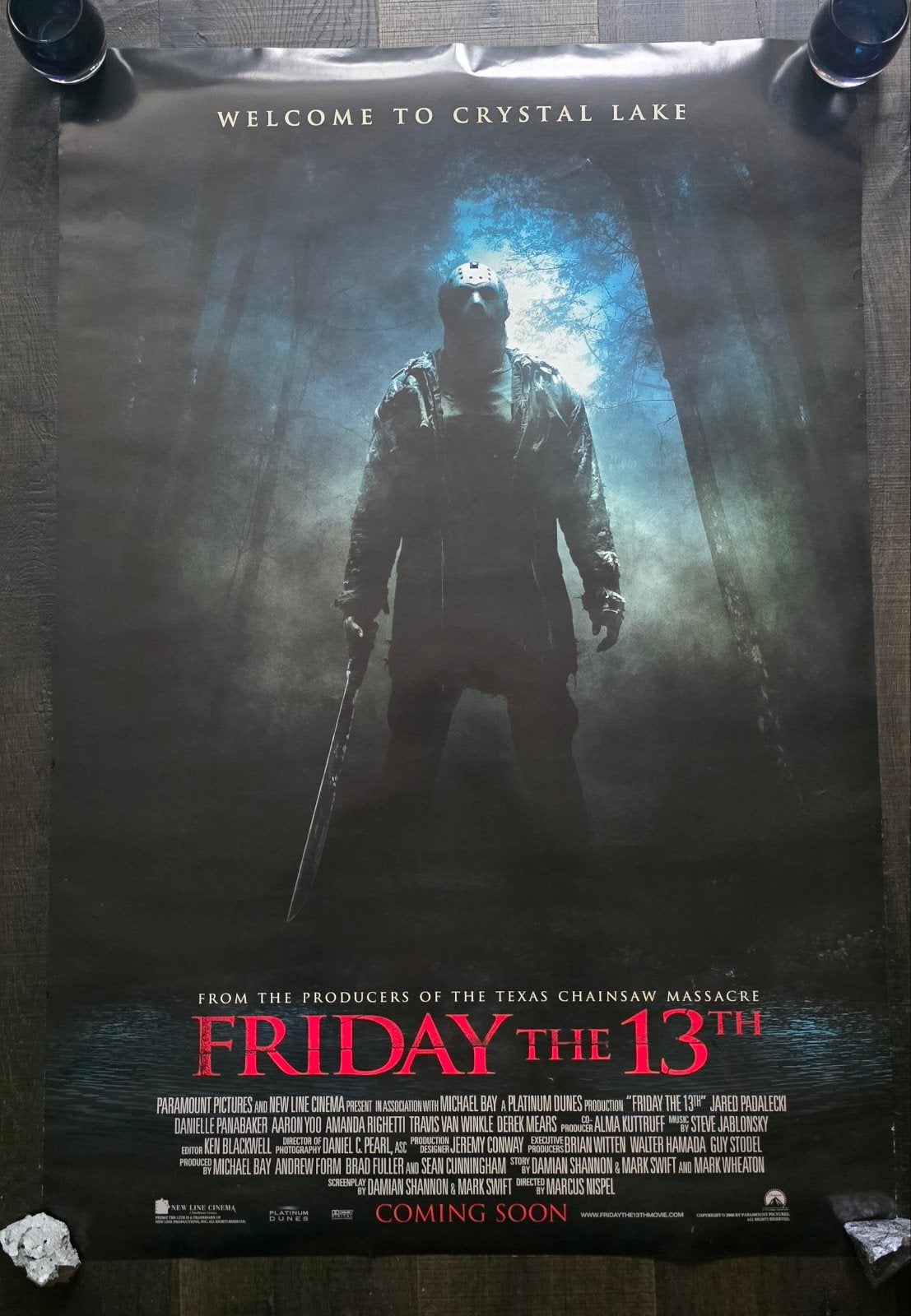 lichtbak bioscoopposter FRIDAY THE 13TH JASON, Ophalen of Verzenden, Zo goed als nieuw