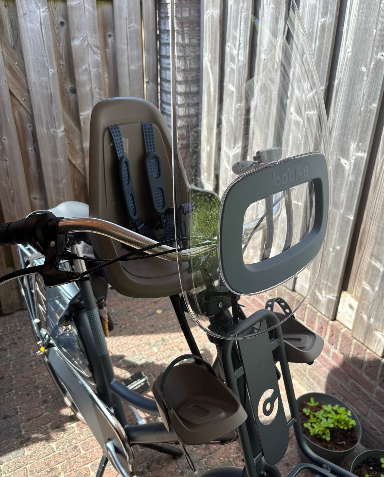 Bobike Exclusive Mini voorzitje + windscherm - Zo goed als n, Ophalen, Zo goed als nieuw, Voorzitje