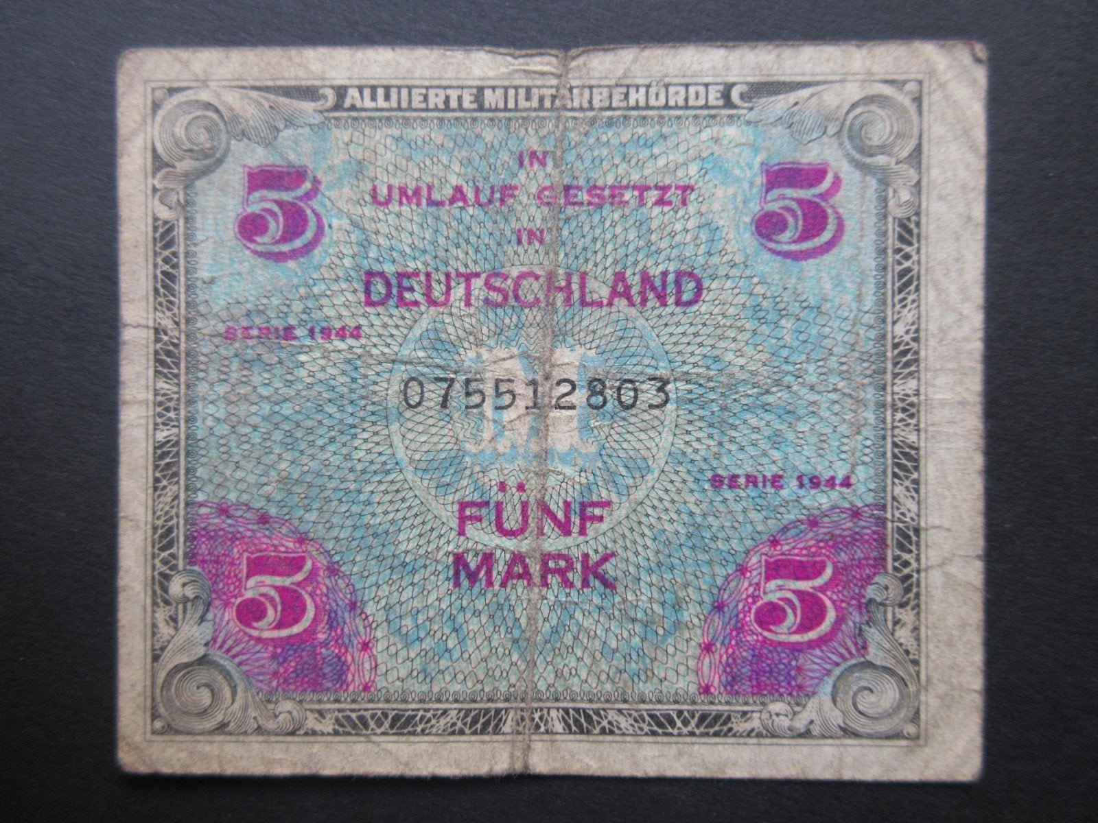 5 Mark 1944 Duitsland AMC p-193a WW2, Verzenden, Overige soorten, Duitsland, Overige typen