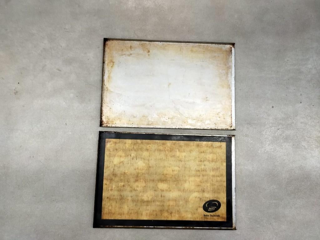11 bakplaten maat:60x40 + 11 Beko bakmatten, Ophalen, Meerkleurig, Overige materialen, Overige merken