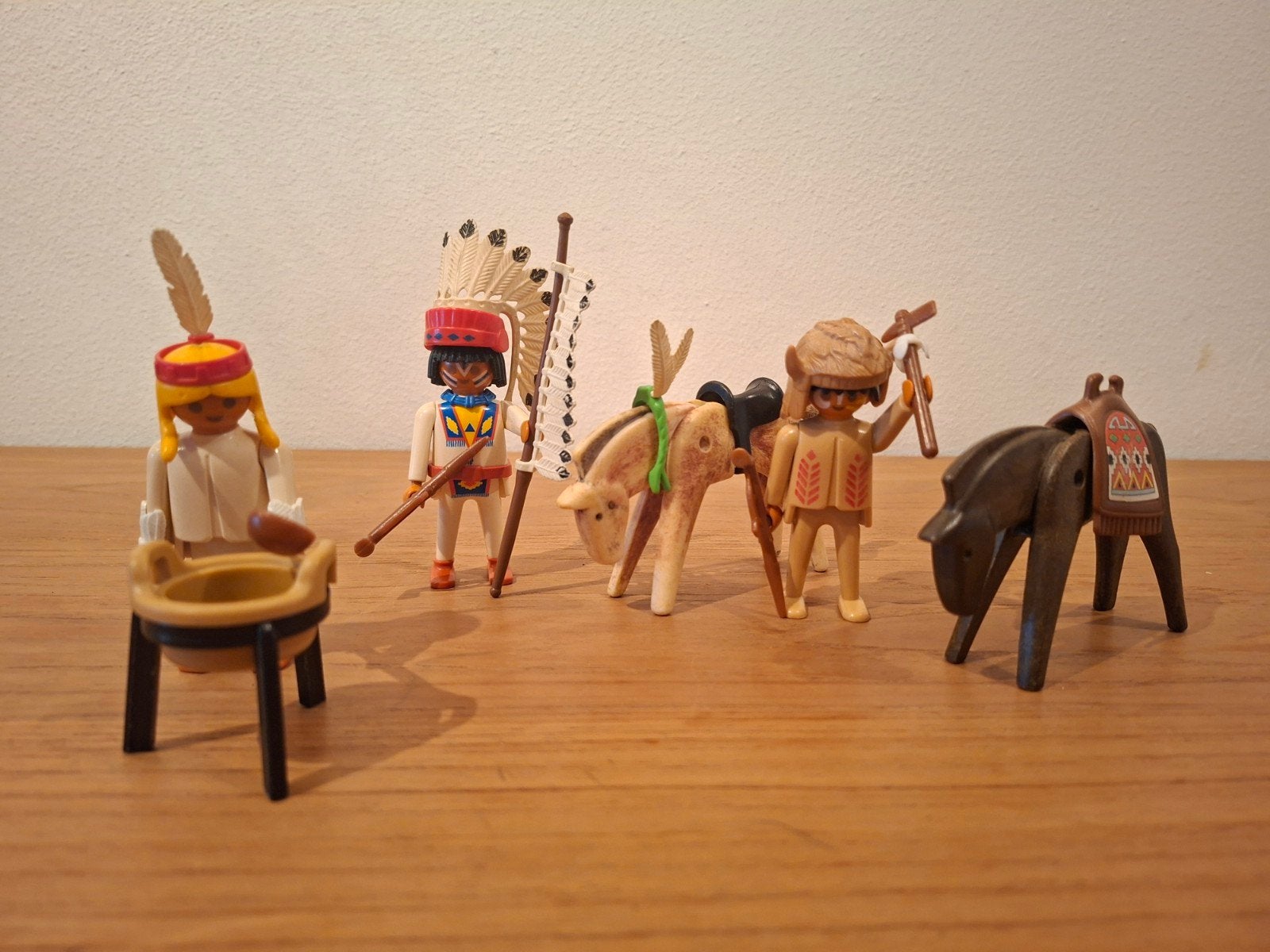 7. Vintage Playmobil Indianen set, Ophalen of Verzenden, Gebruikt, Jongen of Meisje