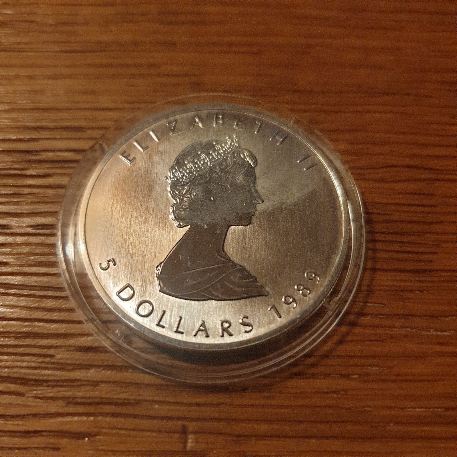 1989 Canadese Maple Leaf 1 oz Zilveren Munt, Ophalen of Verzenden