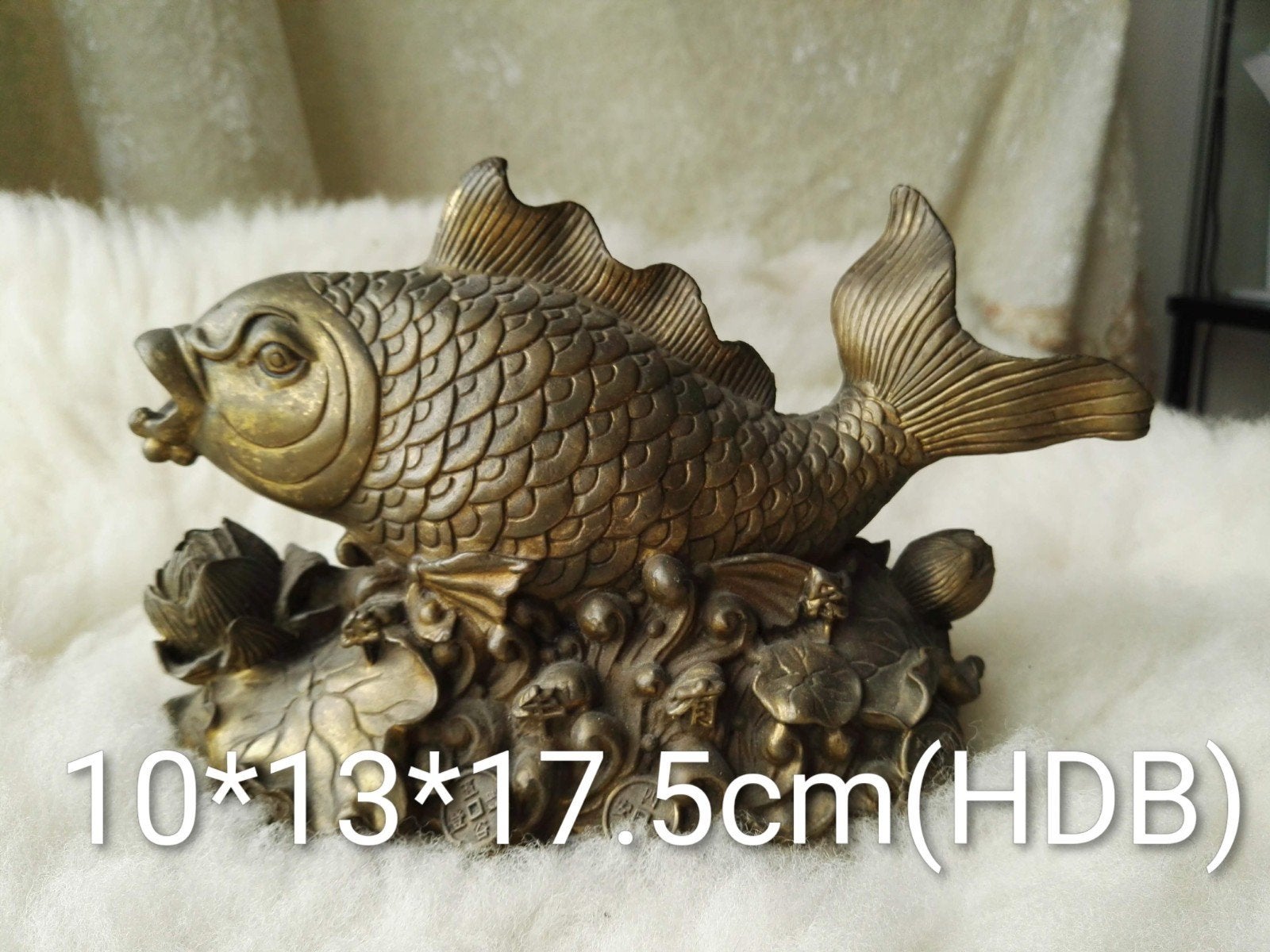 Bronzen Karper Beeld, Ophalen of Verzenden