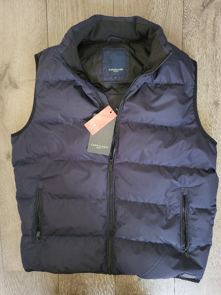 Cavallaro Napoli Bodywarmer donker blauw nieuw, Blauw, Ophalen of Verzenden, Cavallaro Napoli, Maat 56/58 (XL)