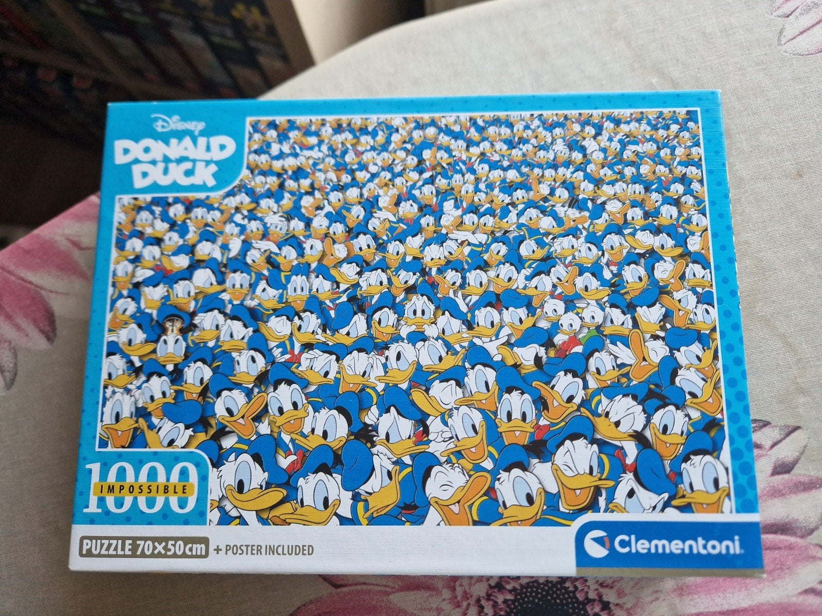 Disney Donald Duck Impossible Legpuzzel 1000 stukjes, Ophalen of Verzenden, 500 t/m 1500 stukjes, Zo goed als nieuw