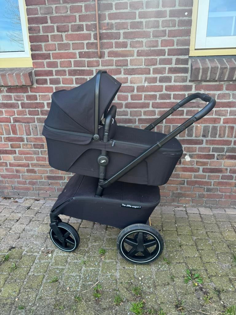 The jiffle 2.0 kinderwagen zwart Compleet met Accessoires, Ophalen, Zo goed als nieuw, Kinderwagen, Overige merken