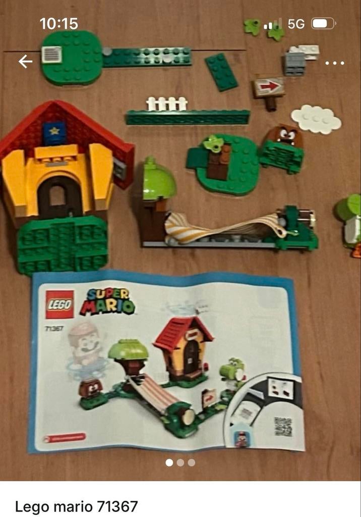 LEGO Super Mario 71367 Mario's Huis & Yoshi Uitbreidingsset, Ophalen of Verzenden, Gebruikt, Overige merken