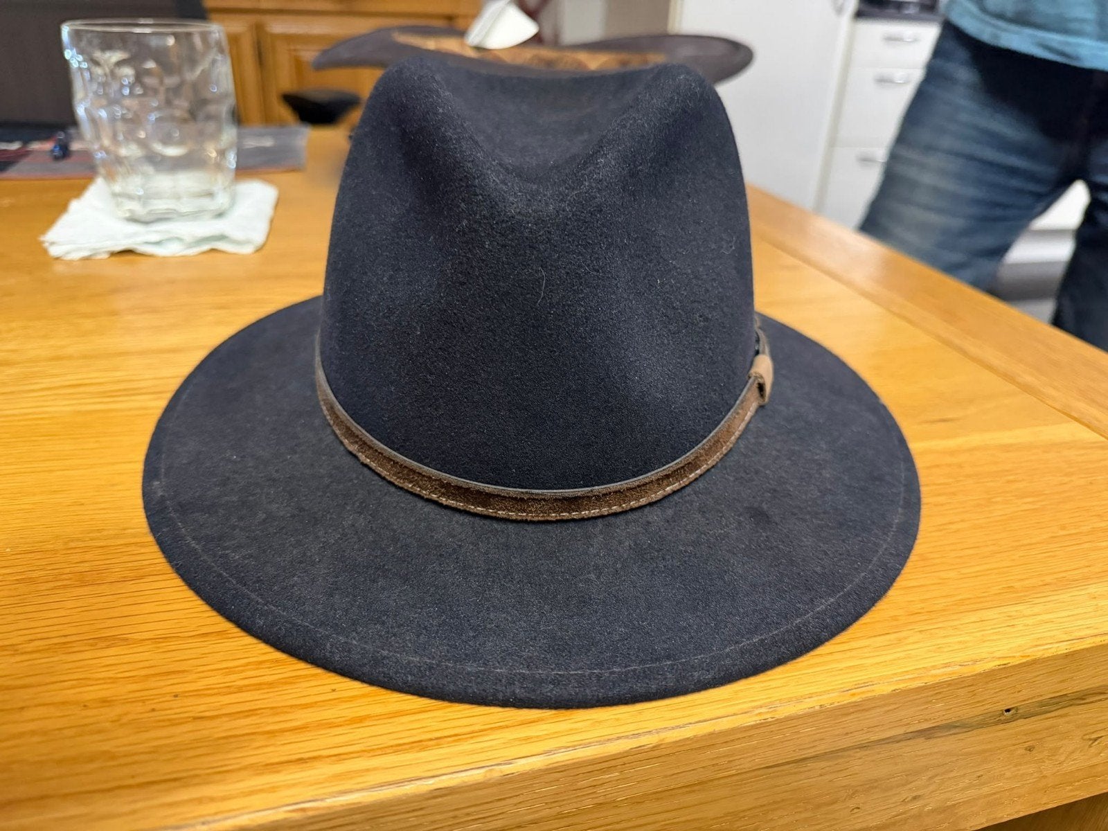 Stetson Hoed - Zwart - Zo goed als nieuw, Ophalen of Verzenden, Zo goed als nieuw, Stetson, Hoed