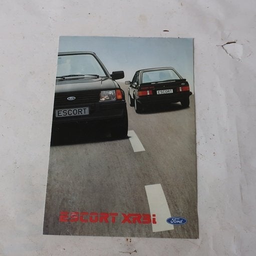 Ford Escort Mk3 XR3i folder brochure origineel NL tekst, Ophalen of Verzenden, Gelezen, Ford