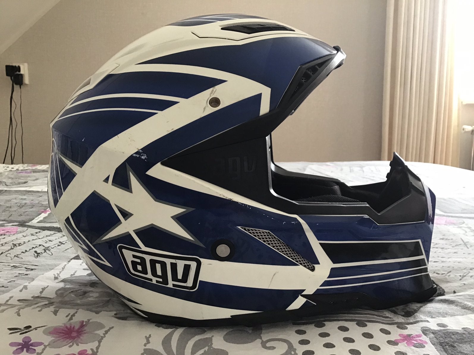 Crosshelm van AGV, maat S, Motoren, Offroadhelm, Ophalen of Verzenden, AGV, S