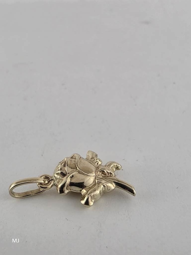 Gouden hanger roosje                                    G100, Gebruikt, ., Ophalen of Verzenden, .