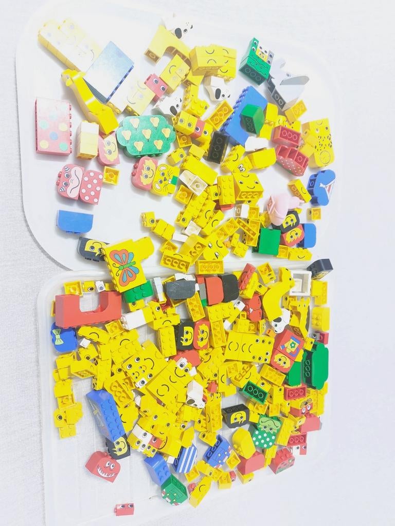 LEGO Basic Bedrukte Stenen - ca. 800 gram, Ophalen of Verzenden, Gebruikt, Losse stenen, Lego