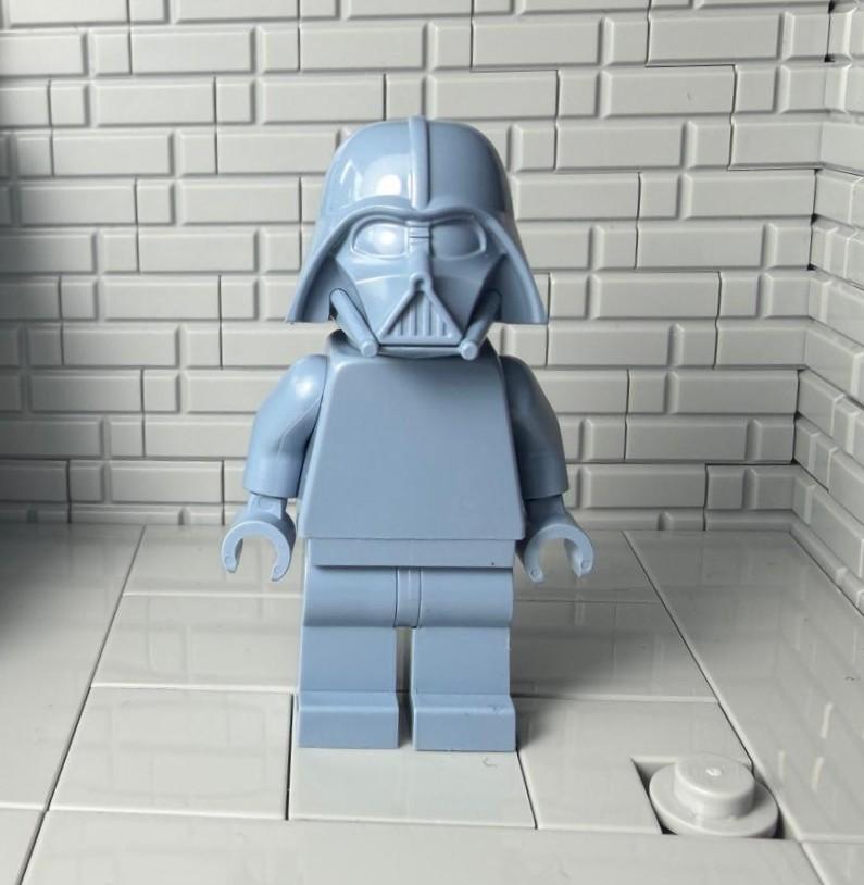 LEGO Prototype Darth Vader Minifigure - grijs blauw, Star Wars, Lego, Ophalen of Verzenden, Zo goed als nieuw