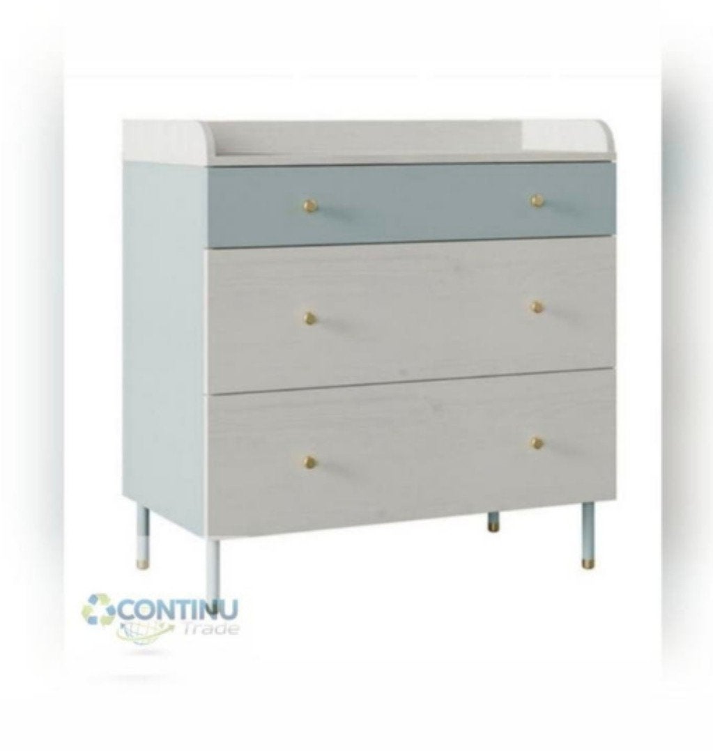 Showmodel Almila Laila Commode Ladekast, Nijlgroen, Modern, Nieuw, Ophalen of Verzenden, Nb, Almila
