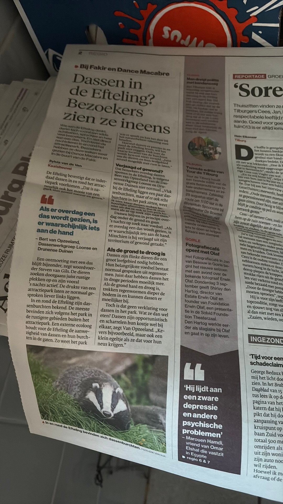 Efteling kranten artikel, Ophalen of Verzenden, 1940 tot 1960, Krant