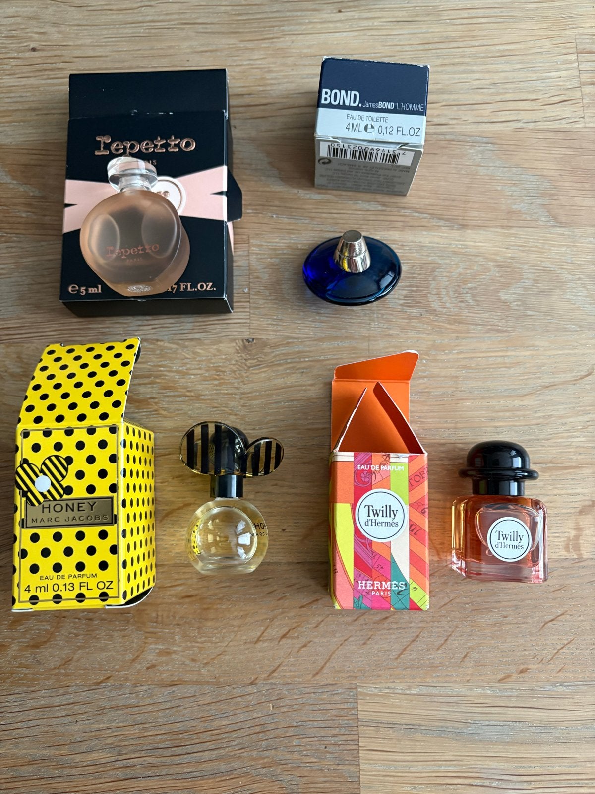 Miniatuur parfumflesjes - Repetto, Bond, Marc Jacobs, Hermès, Ophalen of Verzenden, Nieuw