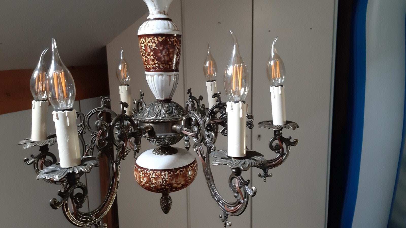 Vintage hanglamp, Huis en Inrichting, Lampen | Kroonluchters, Ophalen