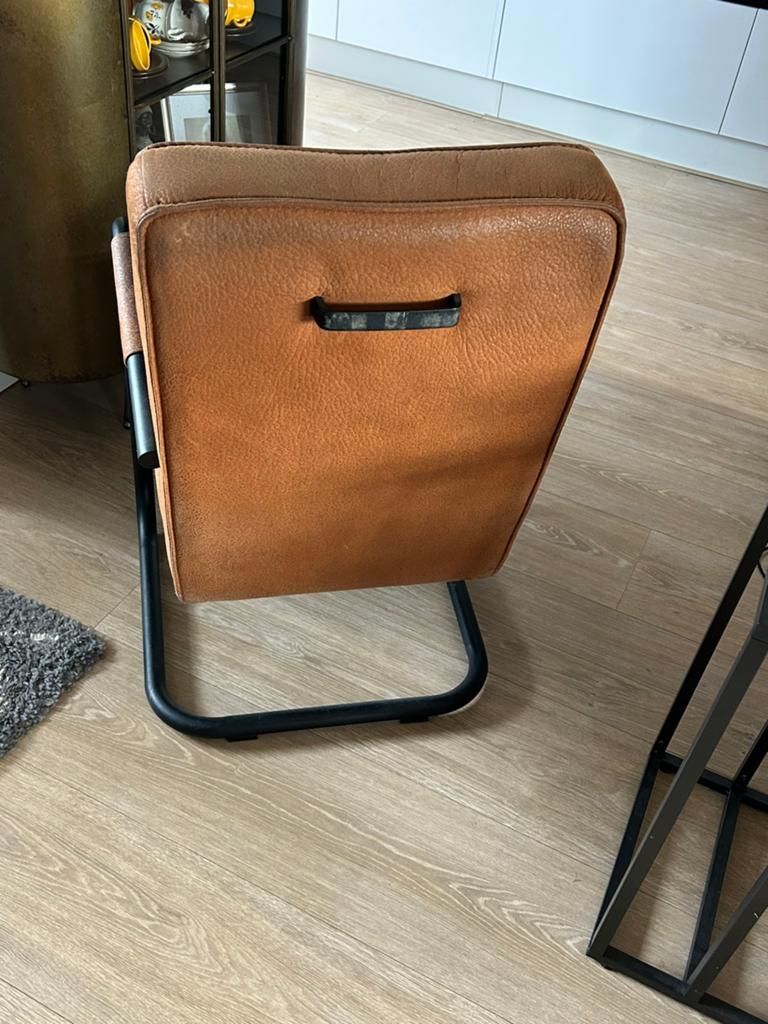 Eetkamer stoel cognac., Huis en Inrichting, Stoelen, Ophalen, Zo goed als nieuw, Bruin, Vijf, Zes of meer stoelen
