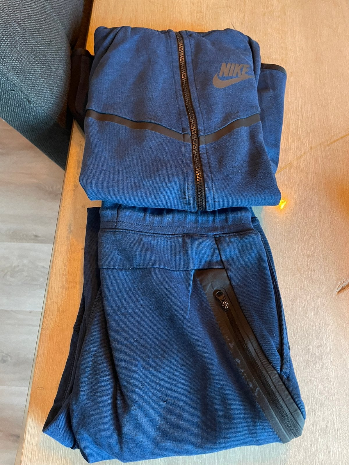 Nike tech trainingspak (blauw), Ophalen of Verzenden, Zo goed als nieuw, Overige maten
