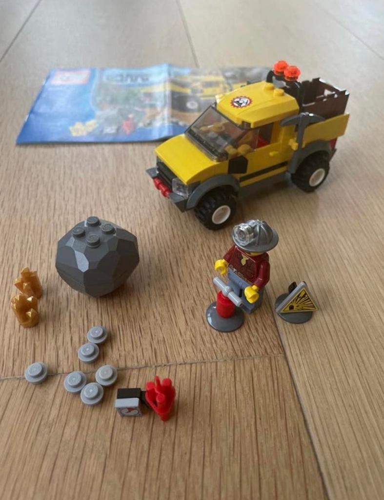 Lego City 4200 Mijnbouwvoertuig met mijnwerker, City, Lego, Ophalen of Verzenden, Zo goed als nieuw
