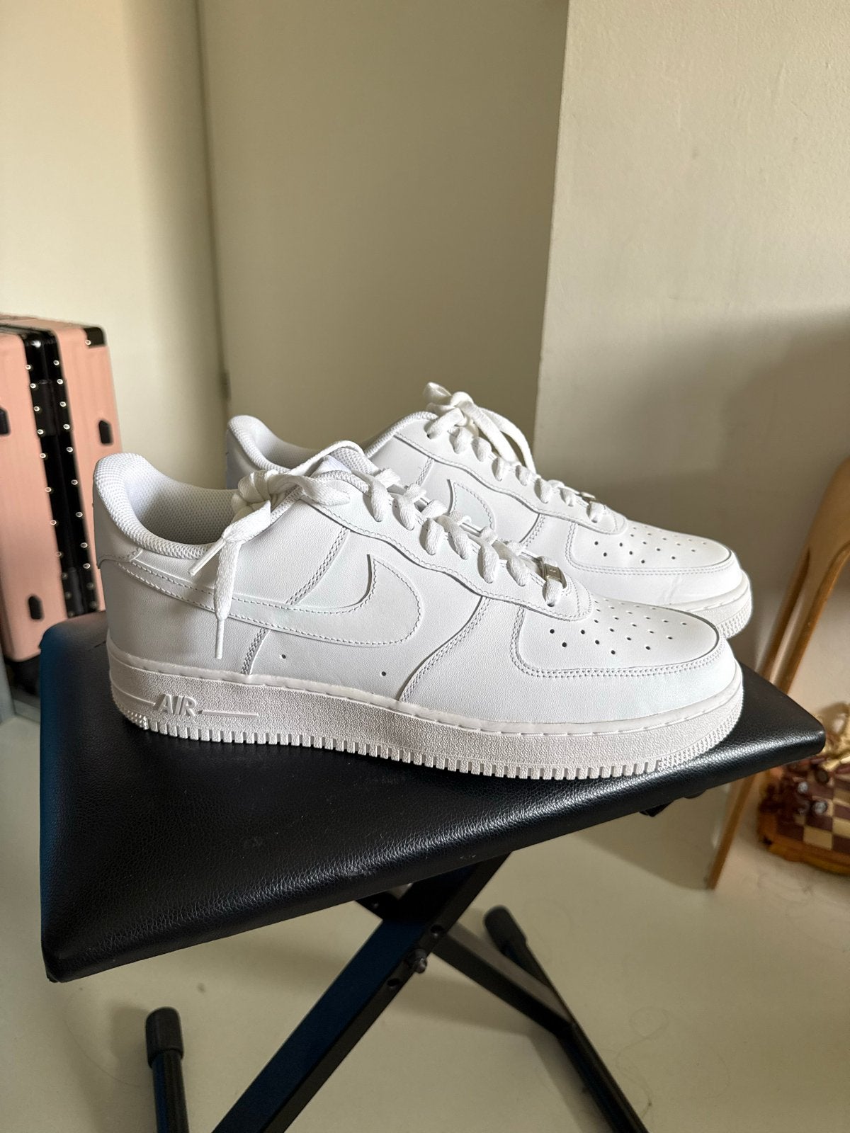 Nike Air Force 1 '07 Witte Sneakers - Maat 47.5, Kleding | Dames, Schoenen, Ophalen of Verzenden, Zo goed als nieuw, Wit, Sneakers of Gympen