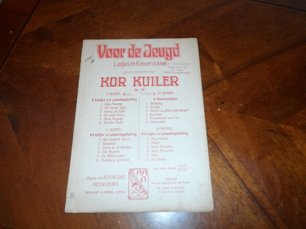 Kor kuiler - voor de jeugd bundel 1, 3 en 4, Zang, Gebruikt, Ophalen of Verzenden, Artiest of Componist