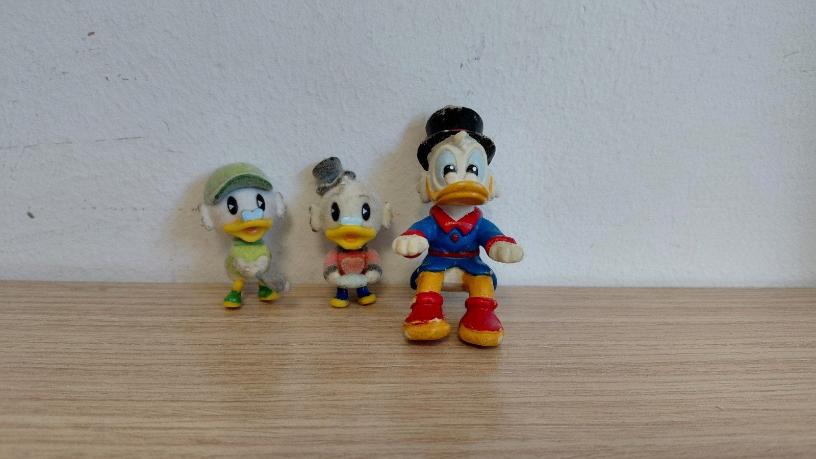 3 dagobert duck Disney poppetjes, Ophalen of Verzenden, Zo goed als nieuw