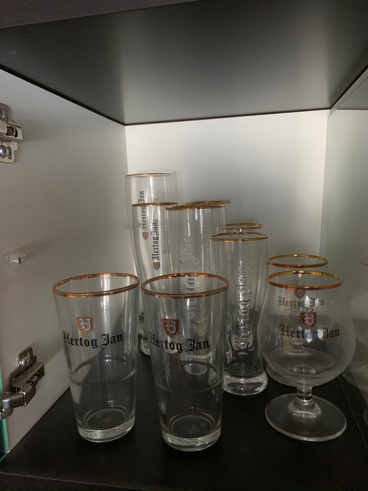 Collectie diverse bier glazen (zie foto’s), Ophalen, Zo goed als nieuw, Bierglas