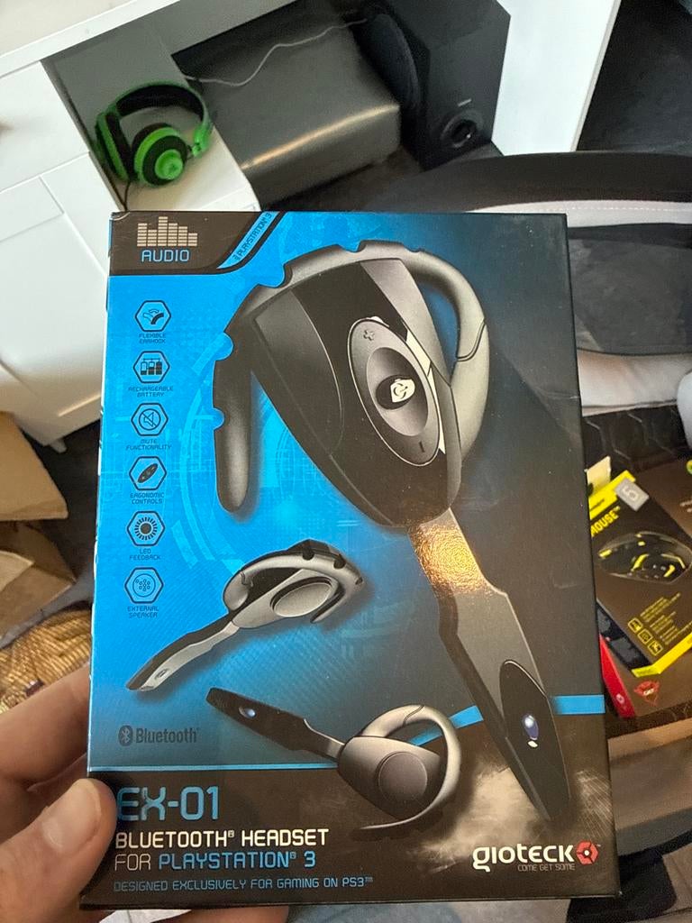 Gioteck EX-01 Bluetooth Headset voor PlayStation 3, Spelcomputers en Games, Spelcomputers | Sony PlayStation Consoles | Accessoires