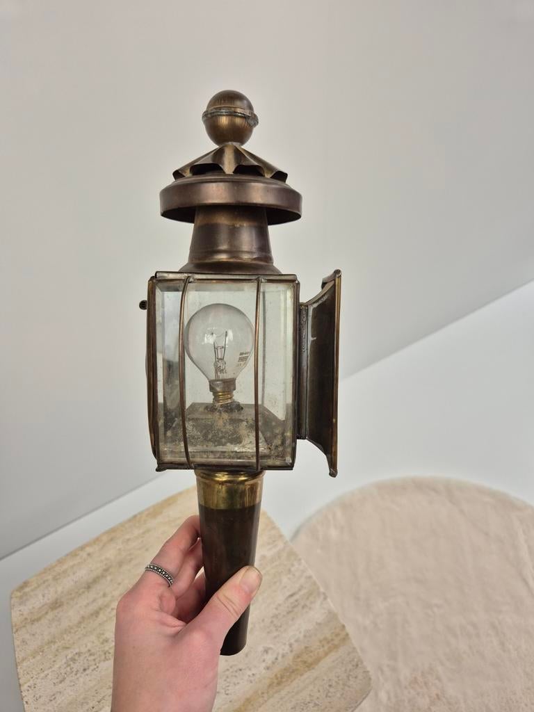 Vintage koetslamp uit India, Ophalen of Verzenden