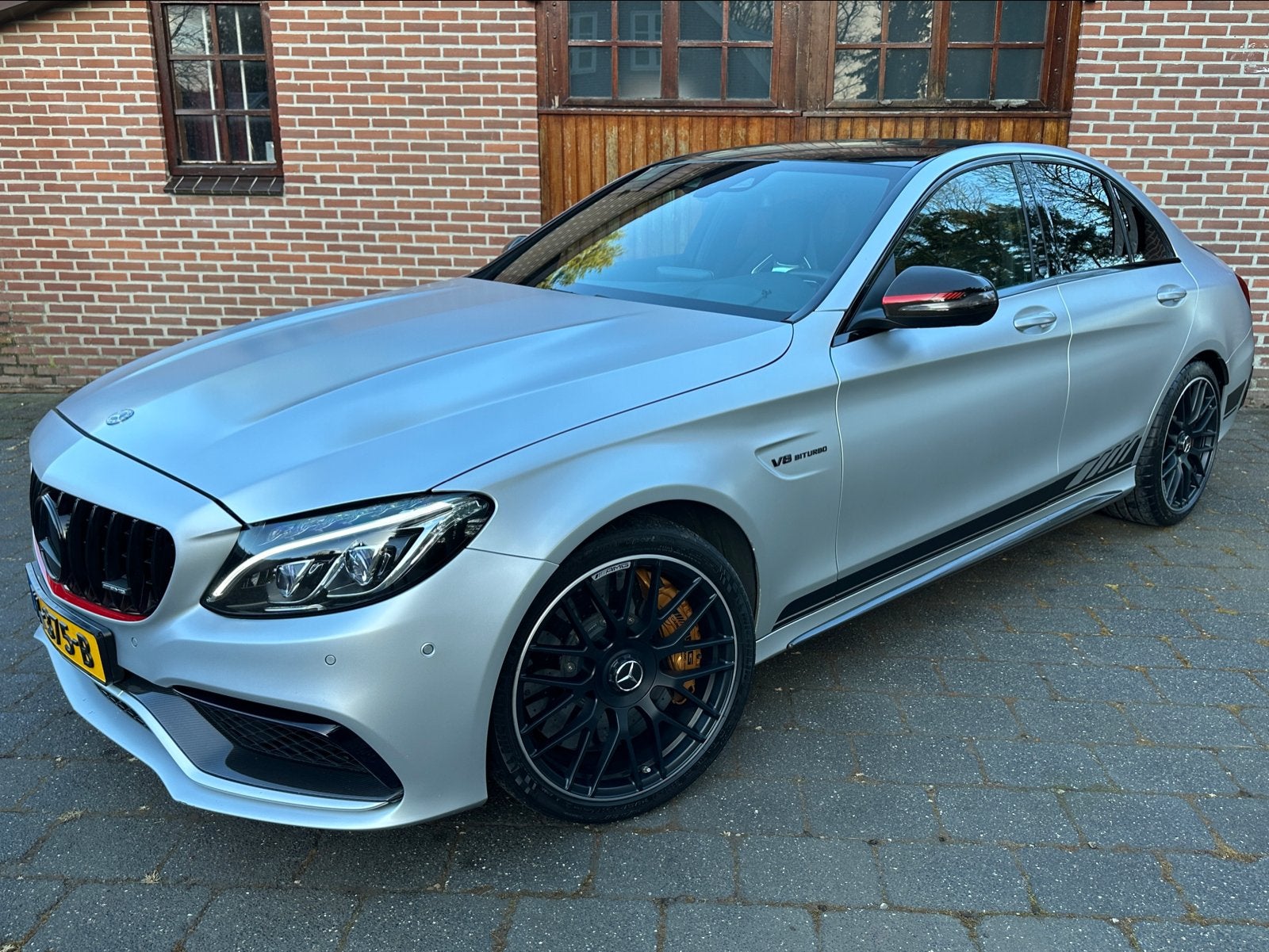 Mercedes C63 AMG S - Keram - Kuip - Akra - HUD - Burmeister, Auto's, Automaat, Achterwielaandrijving, 510 pk, Leder