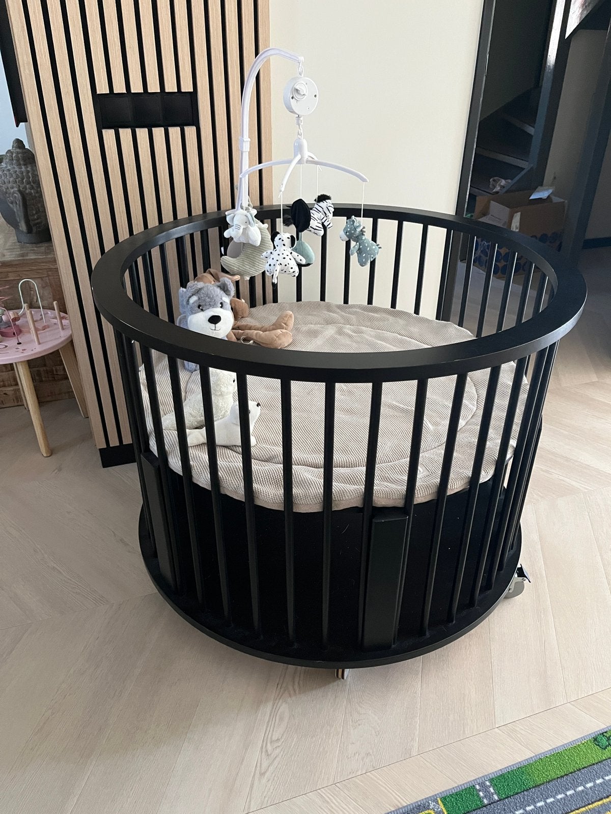 Ronde box zwart Bopita, Kinderen en Baby's, Boxen, Ophalen, Gebruikt, Rond, Wieltjes