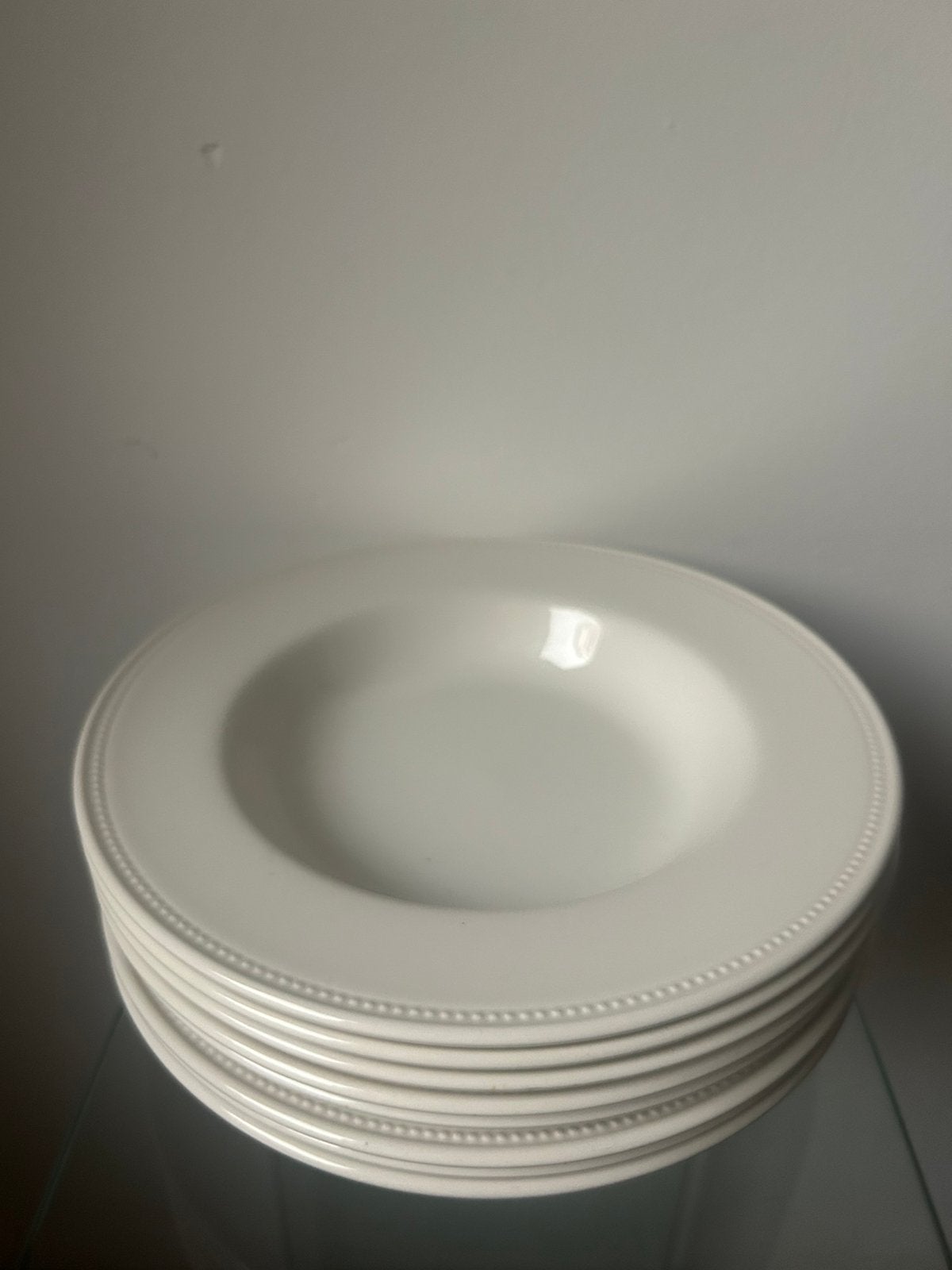 Soepborden Royal Stafford Pearl (set 8 st), Ophalen of Verzenden, Zo goed als nieuw, Bord(en), Overige stijlen