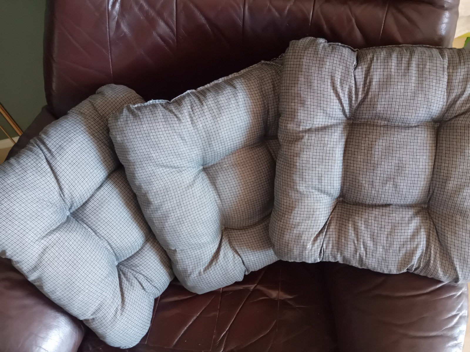 Set van 3 comfortabele tuinkussens, Ophalen, Gebruikt, Vierkant, Tuinkussen